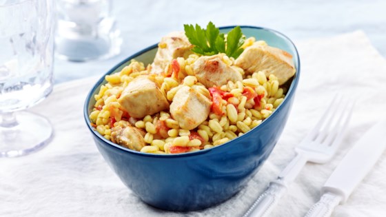 actifried chicken and wheat stir-fry