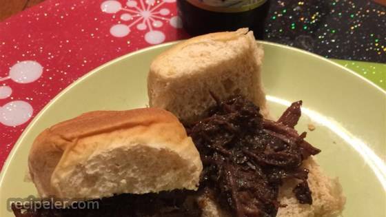 Adrienne's Overnight Barbecued Beef Sandwiches