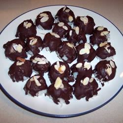 almond coconut chocolate cookie balls