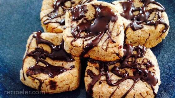 Almond Delight Cookies with Dark Chocolate (Sugar-Free Almond Pulp Cookies)