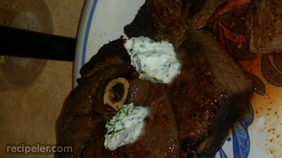 Ancho Chile Rubbed Venison Steaks with Lime-Cilantro Butter