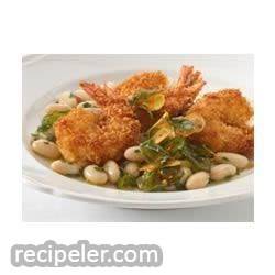 Angry Shrimp with Tuscan White Beans
