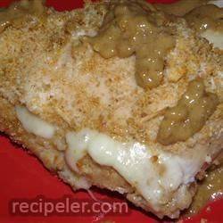 Apple Filled Chicken in Pecan Creme Sauce