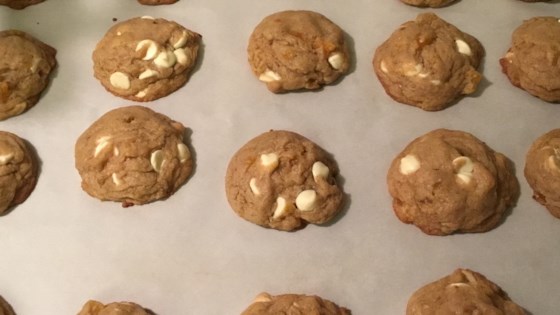 apricot and white chip cookies with almonds