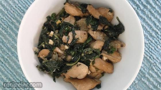 Asian Chicken Thighs With Mustard Greens