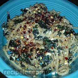 Asian Kale with Noodles