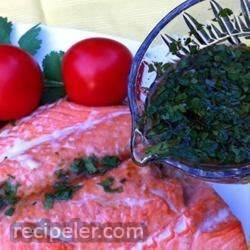 Asian Lime and Cilantro Sauce For Salmon