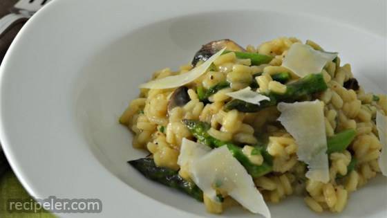 Asparagus and Morel Risotto