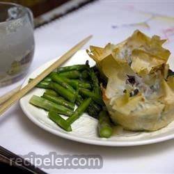 Asparagus and Mushroom Puff Pastry Pie