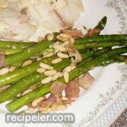 Asparagus With Prosciutto And Pine Nuts