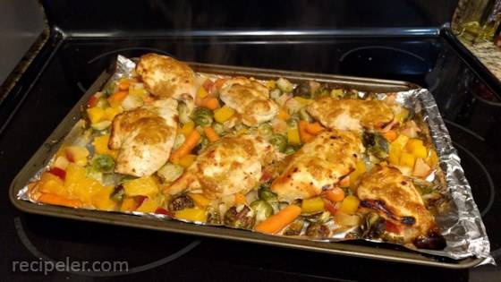 Autumn Rainbow Sheet Pan Dinner