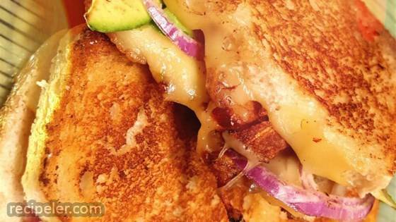 Bacon, Avocado, and Pepperjack Grilled Cheese Sandwich