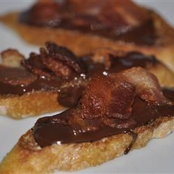 Bacon-chocolate Bruschetta