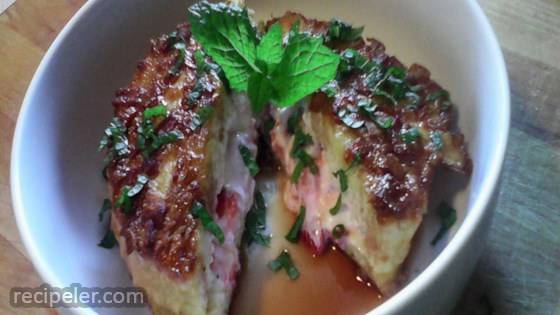 Bacon-Crusted Fruit-Stuffed French Toast