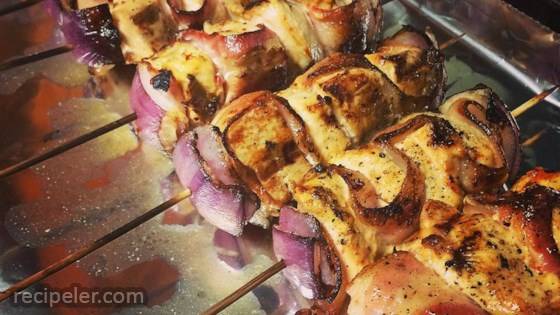 Bacon Ranch Chicken Skewers
