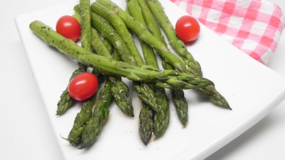 Baked Asparagus With Red Wine Vinegar