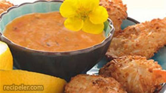 Baked Coconut Shrimp with Spicy Dipping