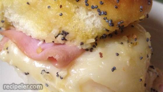 Baked Ham and Cheese Party Sandwiches