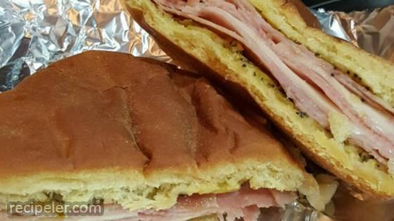 Baked Ham and Chile Sandwiches