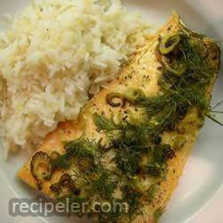 Baked Orange Salmon with Fennel