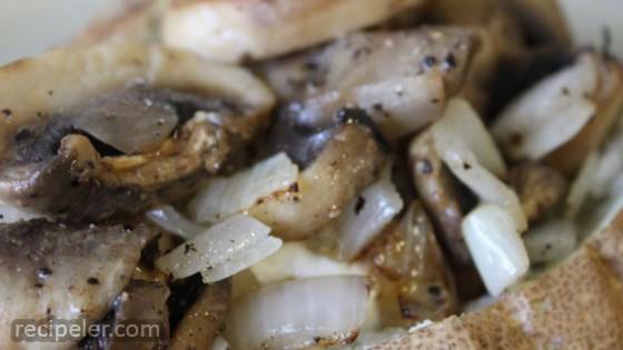 Baked Potato with Mushrooms