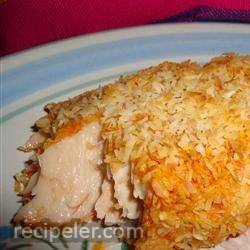 Baked Salmon With Coconut Crust