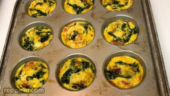 Baked Spinach and Egg White Muffins
