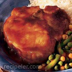 Barbecue Pork Chops Medley