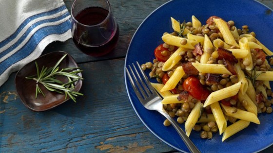 Barilla&#174; Gluten Free Penne With Lentils & Bacon