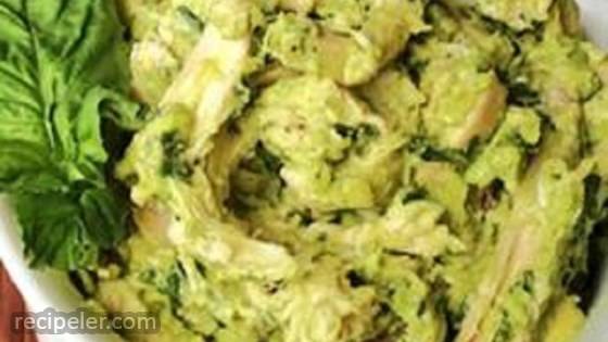 Basil-Avocado Chicken Salad Wraps