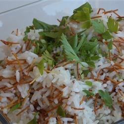 basmati with toasted noodles