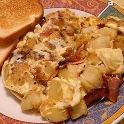 bauernomlett (farmer's omelet)