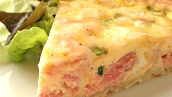 Becky's Healthier Ham And Cheese Quiche