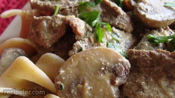 Beef And Mushroom Stroganoff, Aussie Style