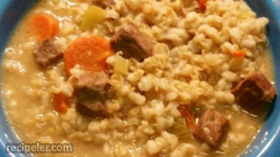 Beef Mushroom Barley Soup