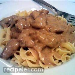 Beef Tips and Noodles