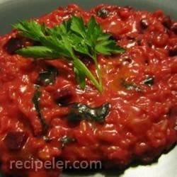 Beet and Cheddar Risotto