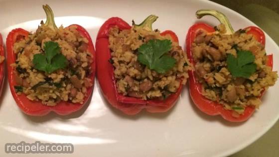 Bela's Stuffed Red Bell Peppers