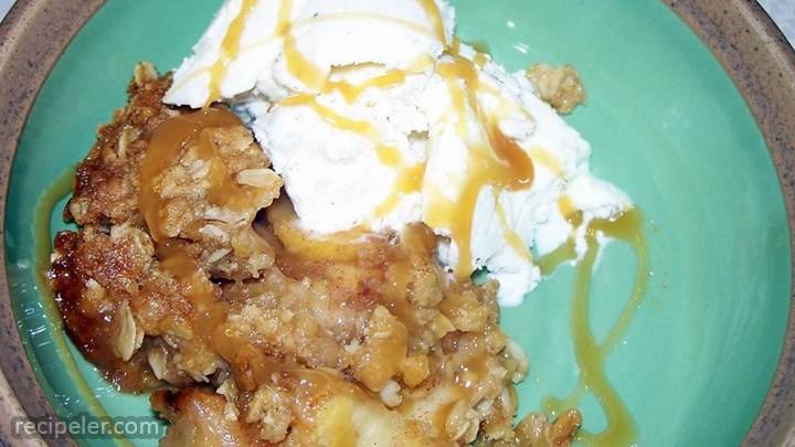 best ever caramel apple crisp