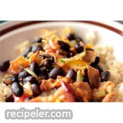 Black Beans with Bacon