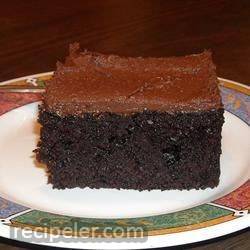 black chocolate cake