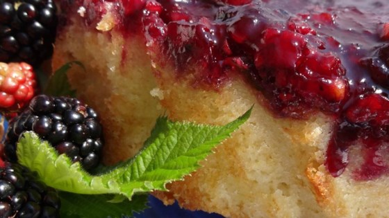 blackberry upside down cake
