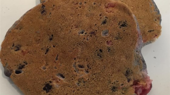 blended berry pancakes