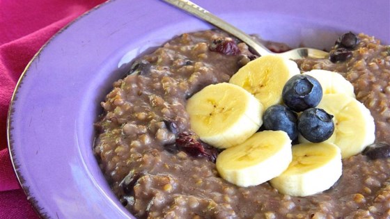 blueberry and banana steel cut oats