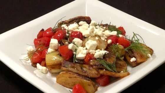 Braised Fennel With Tomatoes And Feta