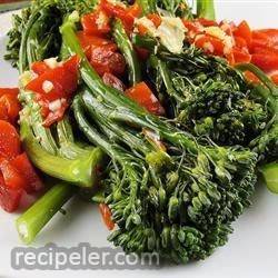 Broccoli Rabe with Roasted Peppers