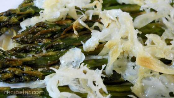 Broiled Asparagus Parmesan