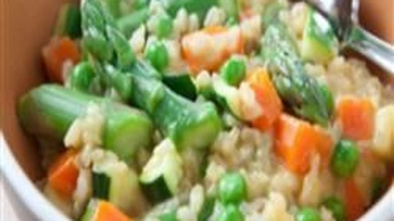 brown rice and vegetable risotto