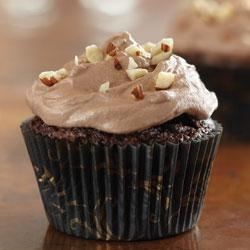 Brownie Cupcakes With Hazelnut Buttercream