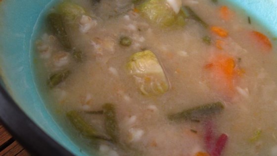 Brussels Sprouts And Barley Soup